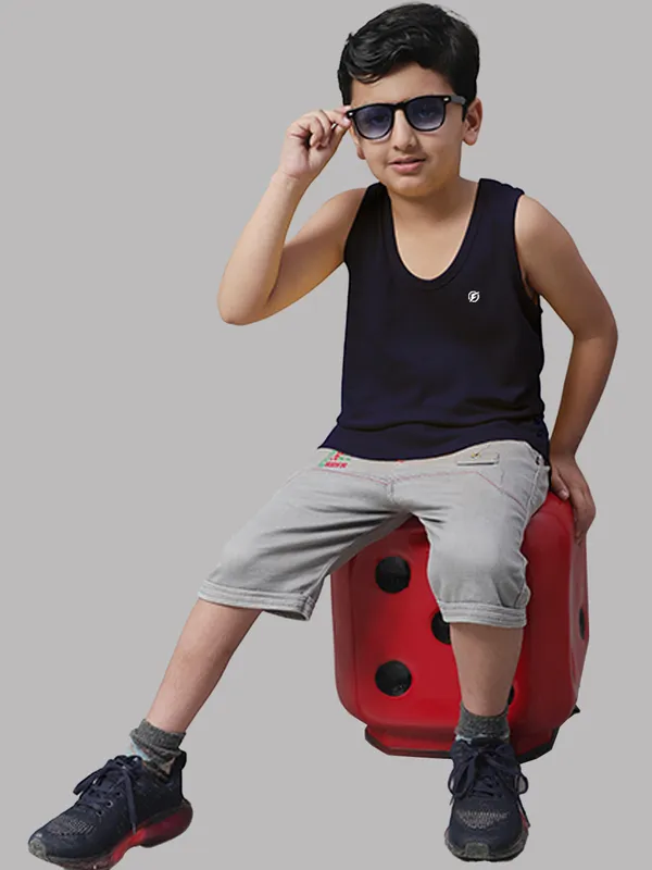 Black_&_Navy_Blue_Cotton_Round_Neck_Casual_Wear_Vest_For_Kids