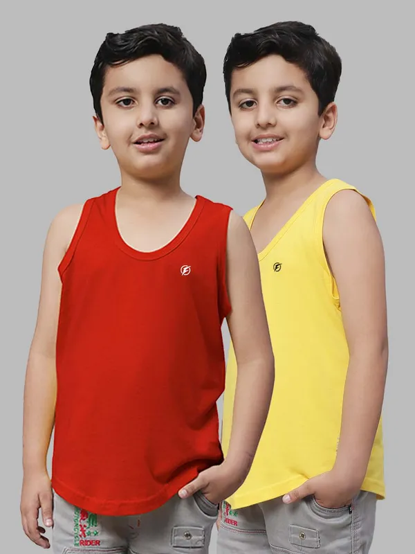 Red_&_Yellow_Round_Neck_Casual_Wear_Vest_For_Kids