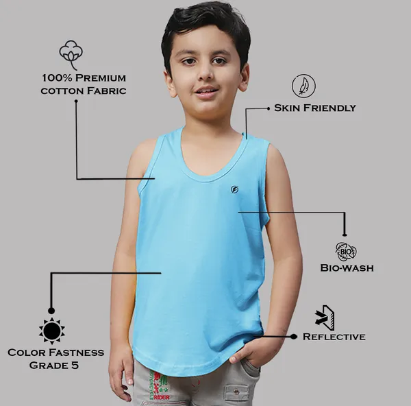 Red_&_Turquoise_Blue_Round_Neck_Casual_Wear_Vest_For_Kids