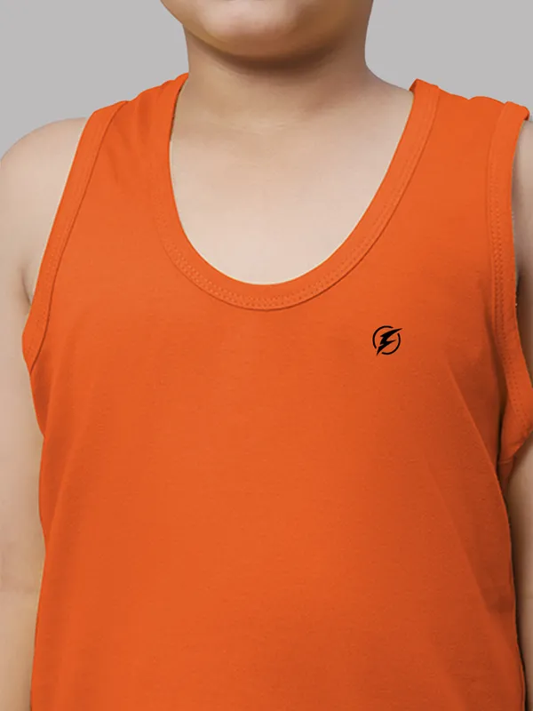 Orange_&_Navy_Blue_Round_Neck_Casual_Wear_Vest_For_Kids