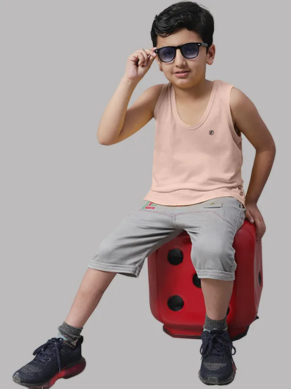 Orange_&_Coral_Round_Neck_Casual_Wear_Vest_For_Kids