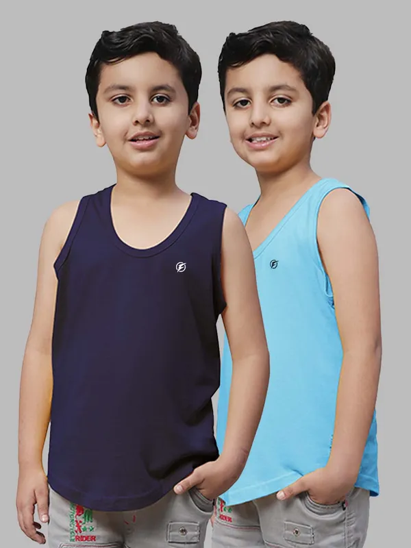 Navy_Blue_&_Turquoise_Blue_Round_Neck_Casual_Wear_Vest_For_Kids