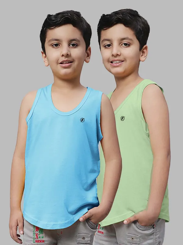 Turquoise_Blue_&_Sea_Green_Round_Neck_Casual_Wear_Vest_For_Kids