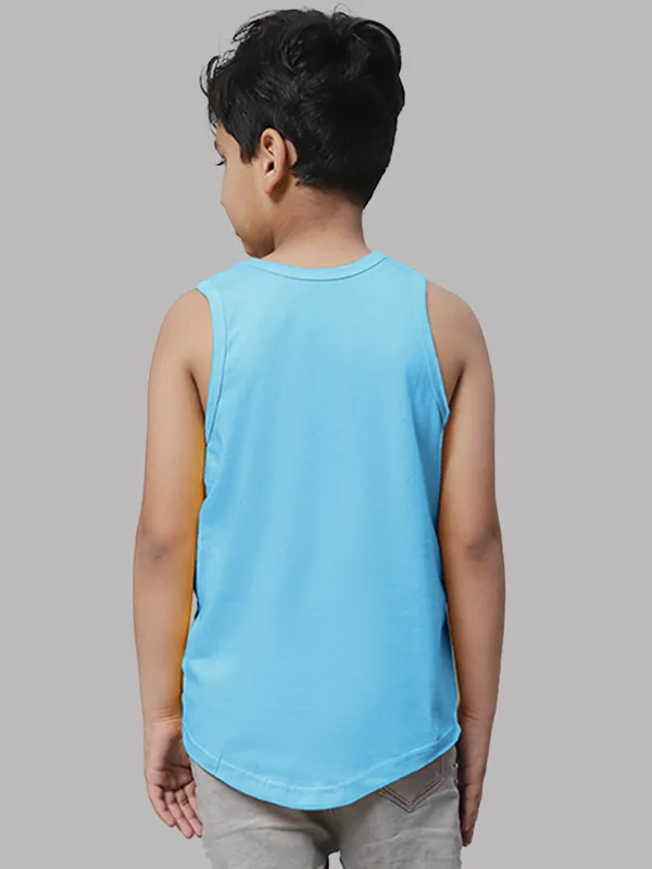 Turquoise_Blue_&_Olive_Green_Round_Neck_Casual_Wear_Vest_For_Kids