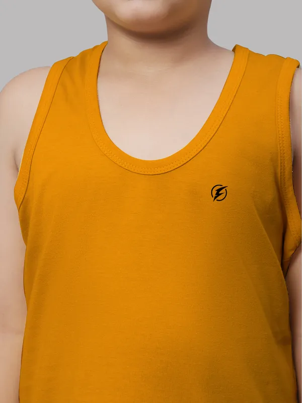 Mustard_Cotton_Round_Neck_Sleeveless_Vest_For_Kids