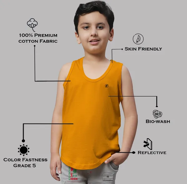 Mustard_Cotton_Round_Neck_Sleeveless_Vest_For_Kids
