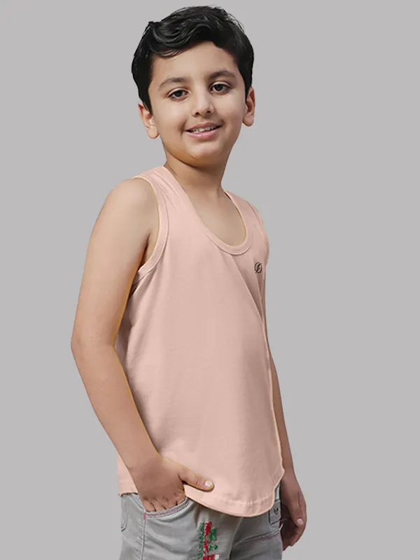 Coral_Cotton_Round_Neck_Sleeveless_Vest_For_Kids