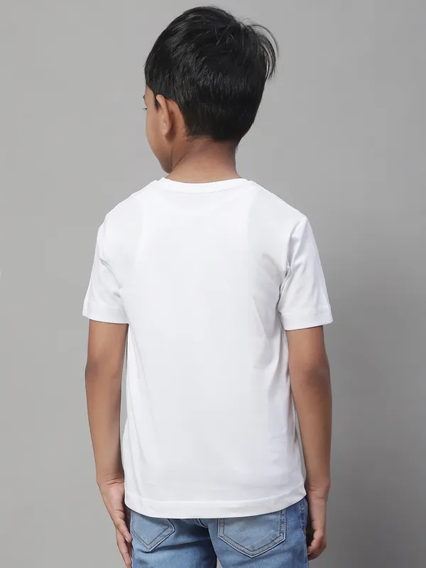White_Cotton_Rib_Round_Neck_Short_Sleeves_T-Shirt_For_Kids