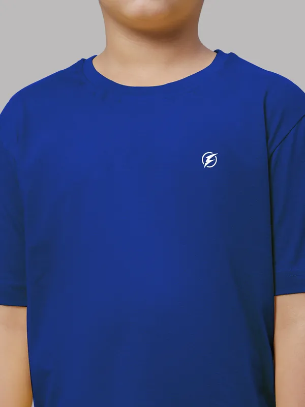 Blue_Cotton_Rib_Round_Neck_Short_Sleeves_T-Shirt_For_Kids