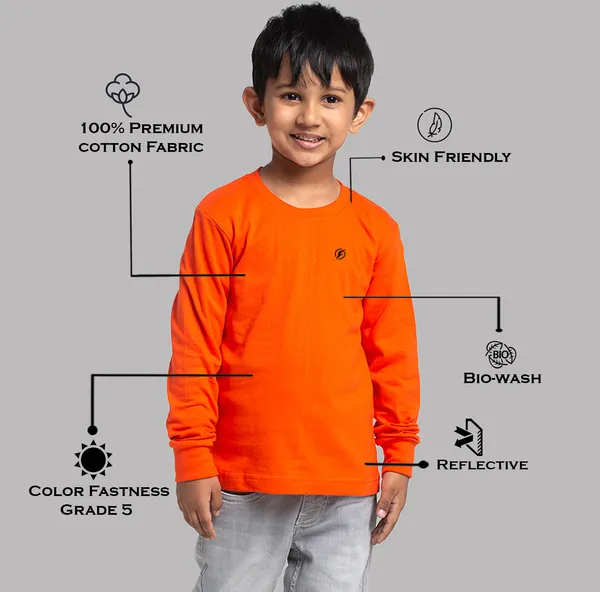 Orange_Cotton_Rib_Round_Neck_Full_Sleeves_T-Shirt_For_Kids