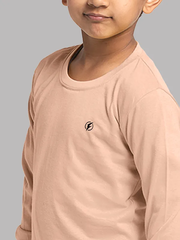 Coral_Cotton_Rib_Round_Neck_Full_Sleeves_T-Shirt_For_Kids