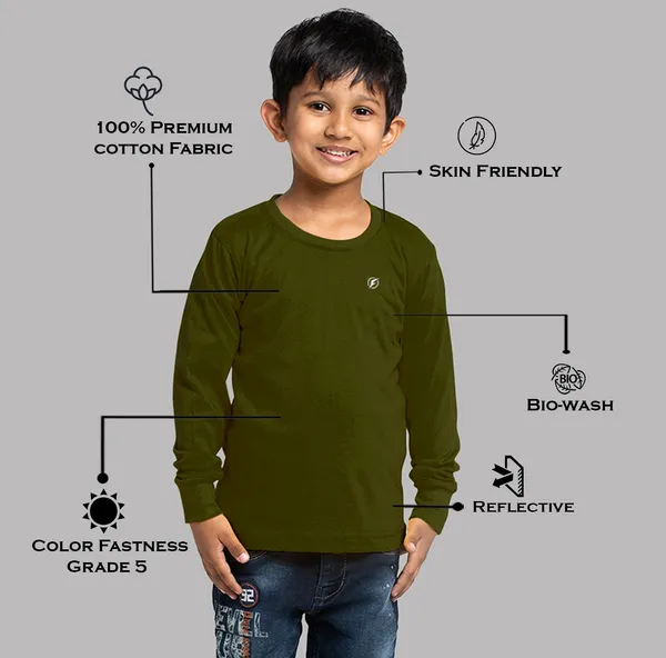Olive_Green_Cotton_Rib_Round_Neck_Full_Sleeves_T-Shirt_For_Kids
