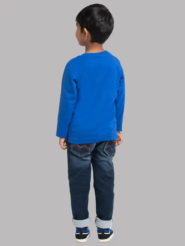 Blue_Cotton_Rib_Round_Neck_Full_Sleeves_T-Shirt_For_Kids