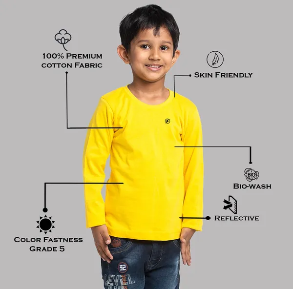 Yellow_Cotton_Rib_Round_Neck_Full_Sleeves_T-Shirt_For_Kids