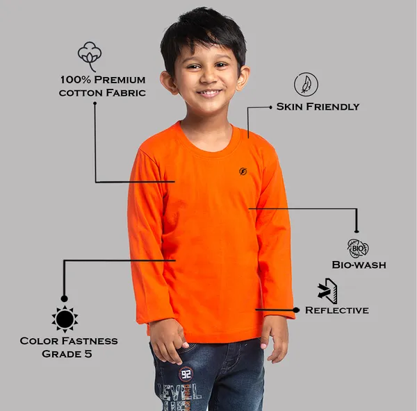Orange_Cotton_Rib_Round_Neck_Full_Sleeves_T-Shirt_For_Kids