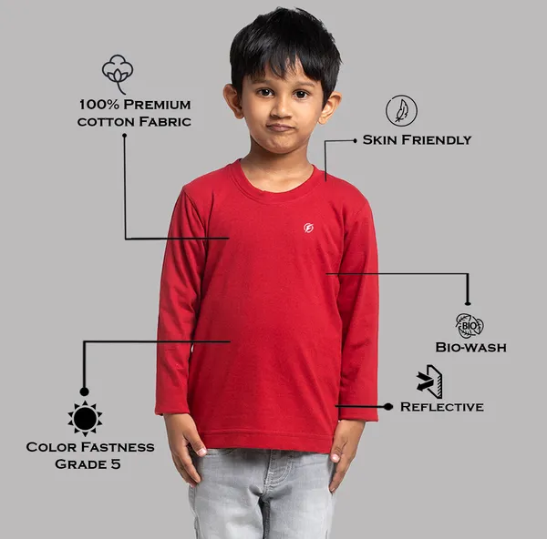 Maroon_Cotton_Rib_Round_Neck_Full_Sleeves_T-Shirt_For_Kids