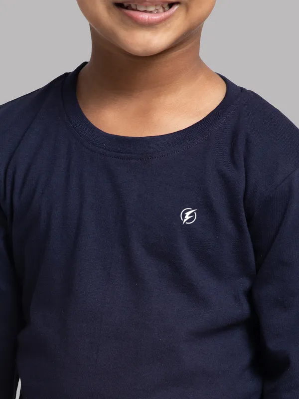 Navy_Blue_Cotton_Rib_Round_Neck_Full_Sleeves_T-Shirt_For_Kids