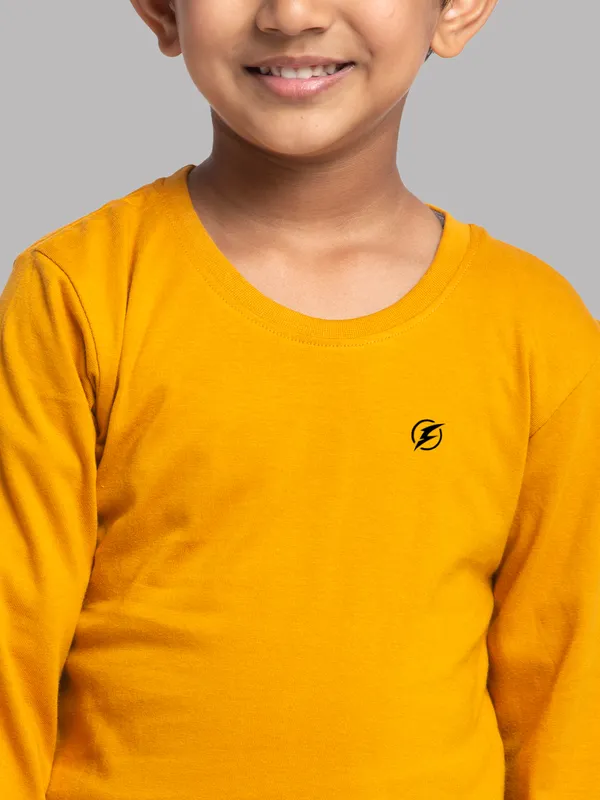 Mustard_Cotton_Rib_Round_Neck_Full_Sleeves_T-Shirt_For_Kids