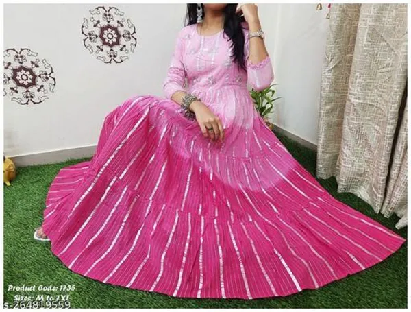 Long_Pink_Gown_Kurti_Designer_Casual_Party_Wedding_Dress