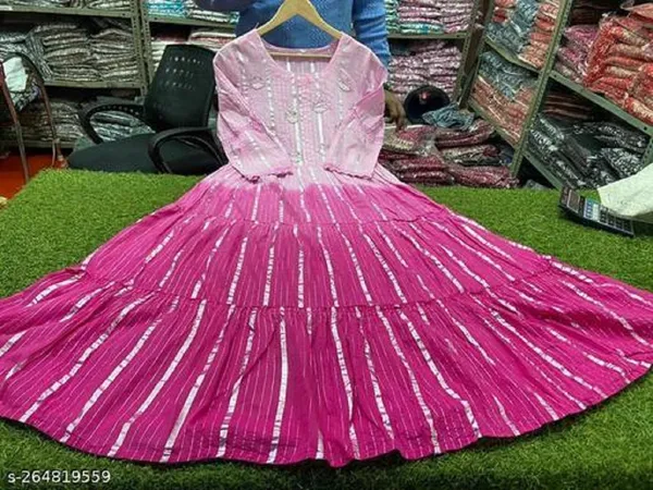 Long_Pink_Gown_Kurti_Designer_Casual_Party_Wedding_Dress