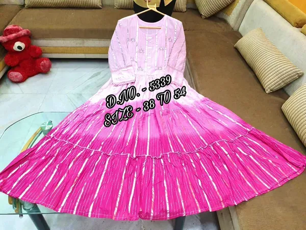 Long_Pink_Gown_Kurti_Designer_Casual_Party_Wedding_Dress