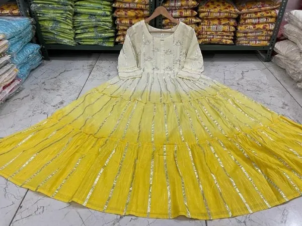 Long_Yellow_Gown_Kurti_Designer_Casual_Party_Wedding_Dress