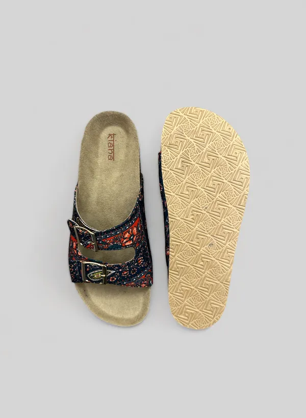 Trendy_Blue_Printed_Rexine_Flats_with_PVC_Sole,_Shoes_For_Women