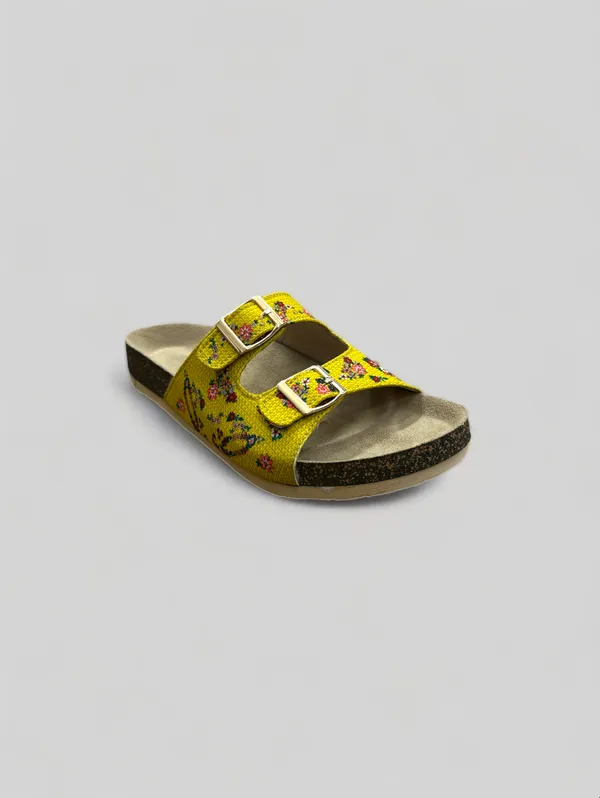 Trendy_Yellow_Printed_Rexine_Round_Toe_Flats_with_PVC_Sole_-_Stylish_and_Comfortable_For_Women