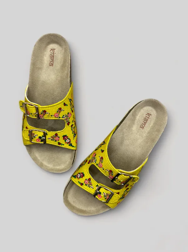 Trendy_Yellow_Printed_Rexine_Round_Toe_Flats_with_PVC_Sole_-_Stylish_and_Comfortable_For_Women