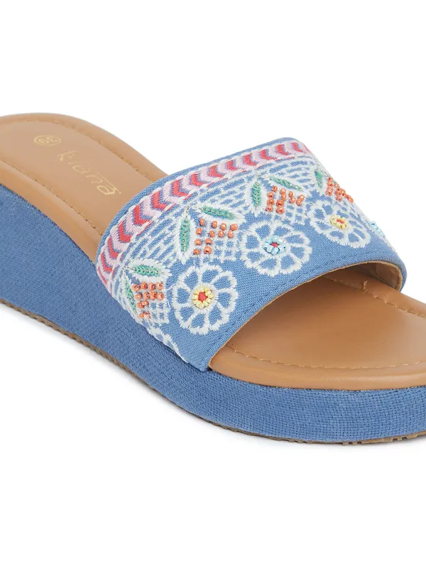 Trendy_Sky_Blue_Rexine_Round_Toe_Wedge_Heels_with_PVC_Sole_and_Block_Heel_For_Women