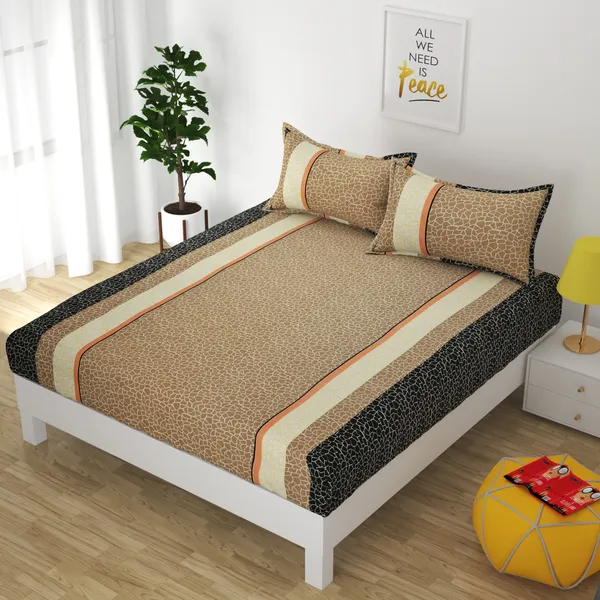 King_Size_Flat_Bed_sheet_with_2_pillow_covers_108X108_INCHES