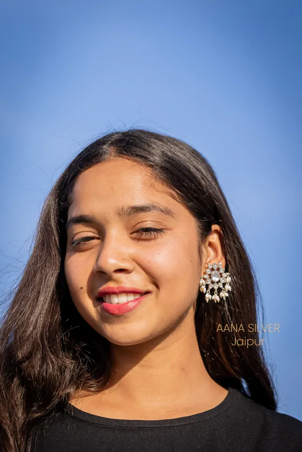 925_Pure_Sterling_Silver_|_Everyday_Kundan_Earrings_|_Well_Stamped_&_Hallmarked