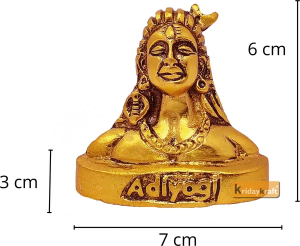 Adiyogi/Shiva_Metal_Statue/Murti_For_Car_Desk