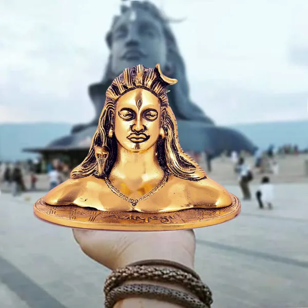 Adiyogi/Shiva_Metal_Statue/Murti_For_Car_Desk