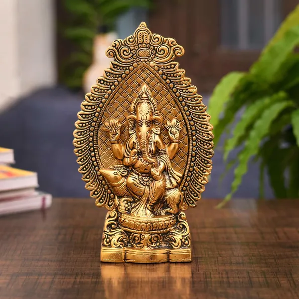 Metal_Ganesha_Statue/Murti_For_Pooja&Home_DCor