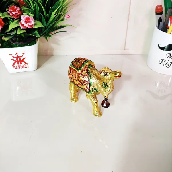 Metal_Camel_Meenakari_Handmade_Decorative_Camel_Status/Animal_Showpiece_For_Home