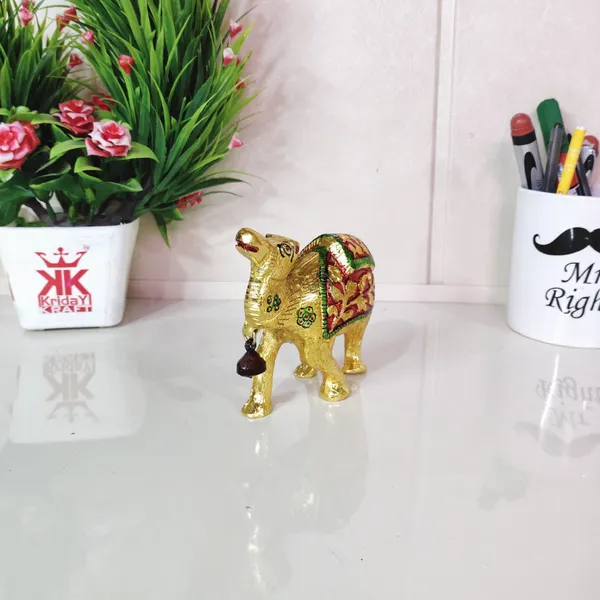 Metal_Camel_Meenakari_Handmade_Decorative_Camel_Status/Animal_Showpiece_For_Home
