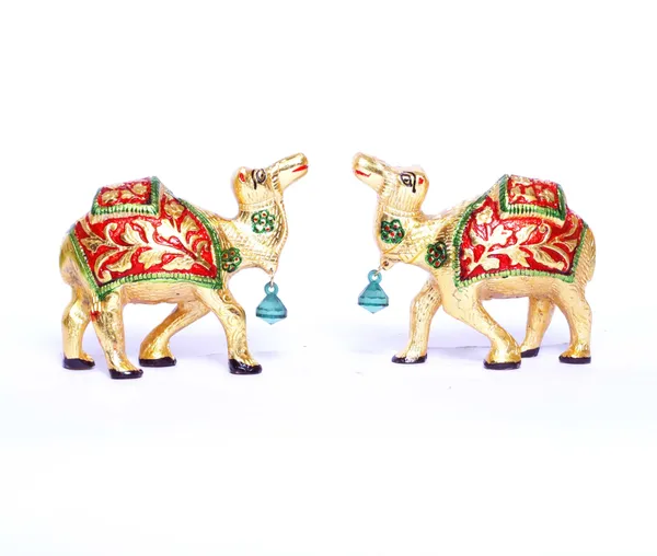 Metal_Camel_Set_Meenakari_Handmade_Decorative_Camel_Status/Animal_Showpiece_For_Home