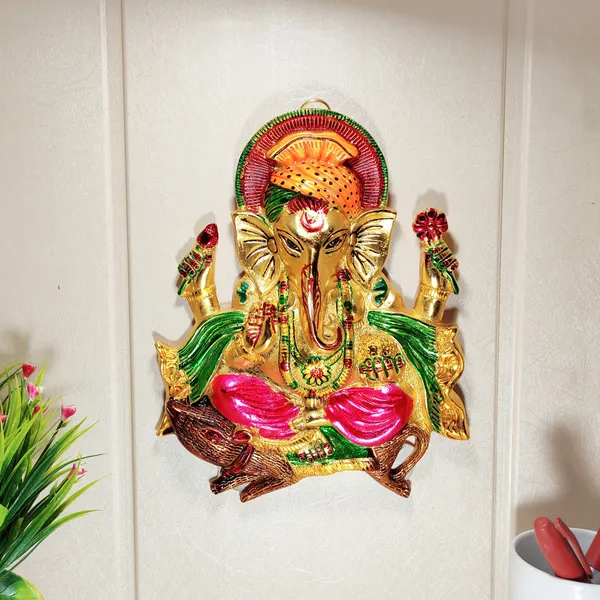 Metal_Ganesha_Ji_Sitting_On_His_Chuha_Idol