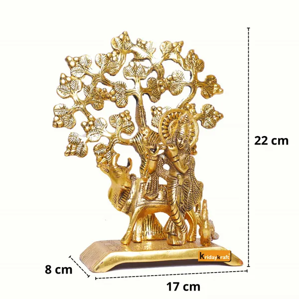 Krishna_Playing_Flute_With_Kamdhenu_Cow_Standing_Under_Tree_Metal_Statue_For_Pooja_Decor_Your_Home