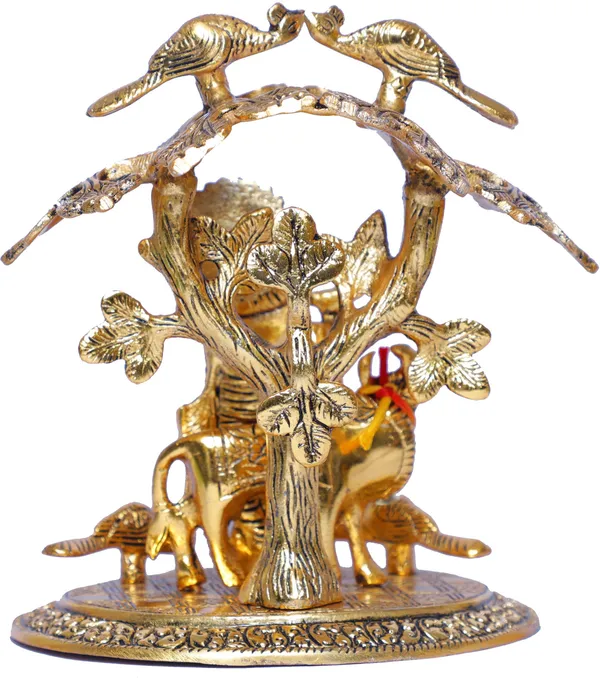 Krishna_Playing_Flute_With_Kamdhenu_Cow_Standing_Under_Tree_Metal_Statue_For_Pooja