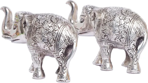 Metal_Elephant_Statue_Medium_Size_Silver_Polish_2_Pcs_Set_For_Showpiece_Enhance_Your_Home