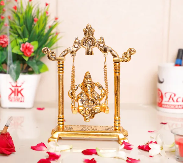Ganesh_Ji_Jhula_Idol_Decorative_Showpiece
