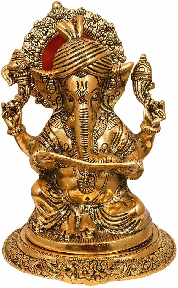 Metal_Handicraft_Ganesha_Reading_Book_Statue_For_Home