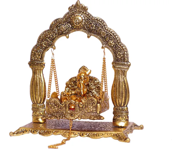 Metal_Laddu_Gopal_Palna_Decorative_Showpiece
