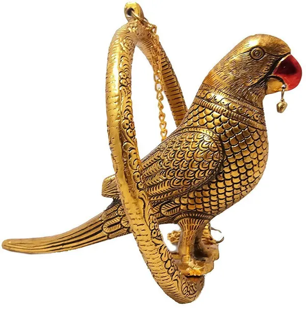 Metal_Parrot_Statue_For_Door_Hanging