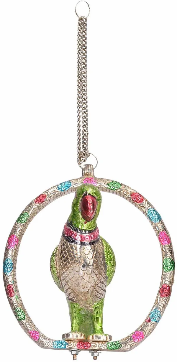 Metal_Parrot_Statue_For_Door_Hanging