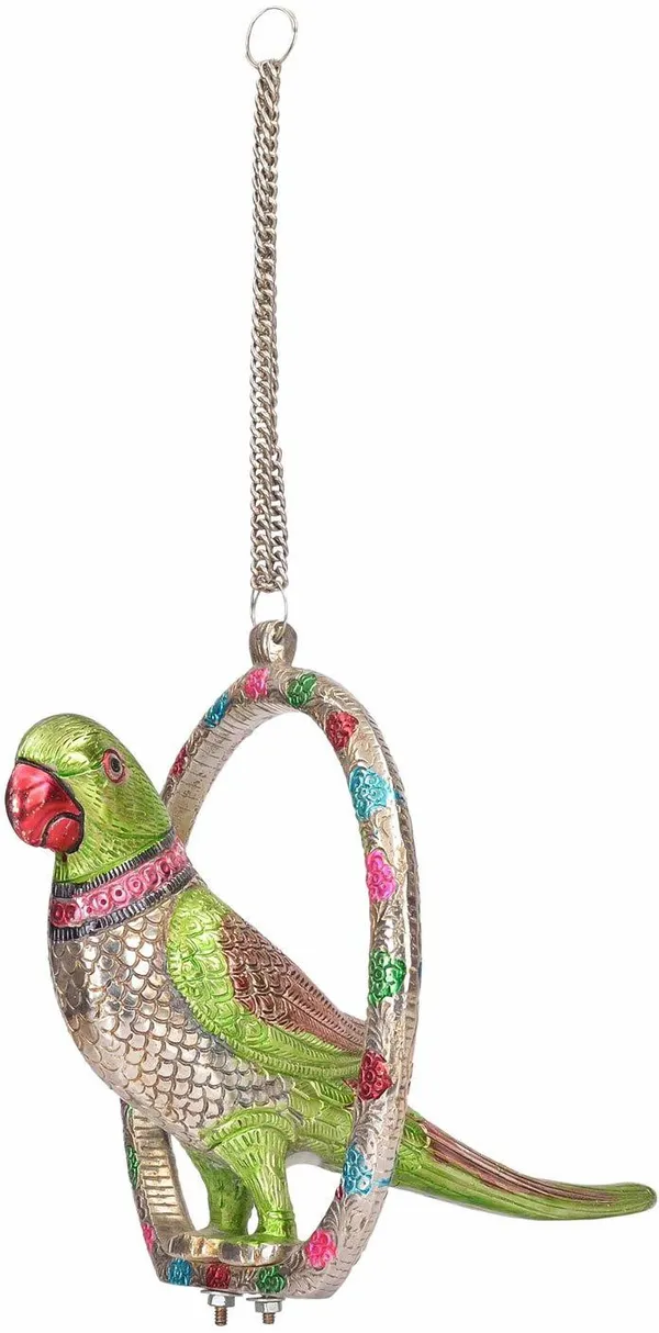 Metal_Parrot_Statue_For_Door_Hanging