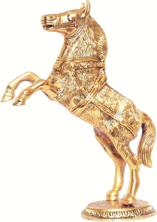Golden_Oxidized_Jumping_Horse_Metal_Statue_For_Wealth