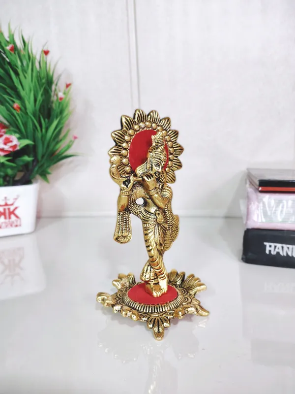 Metal_Krishna_Standing_Play_Flute_Gold_For_Pooja_Room_Decorative_For_Home